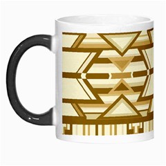 Geometric Seamless Aztec Gold Morph Mugs by Mariart