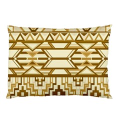 Geometric Seamless Aztec Gold Pillow Case