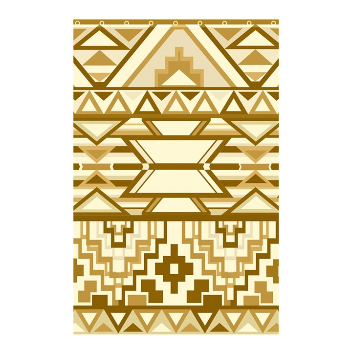 Geometric Seamless Aztec Gold Shower Curtain 48  x 72  (Small) 