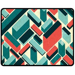 German Synth Stock Music Plaid Fleece Blanket (medium) 