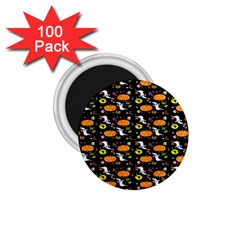 Ghost Pumkin Craft Halloween Hearts 1 75  Magnets (100 Pack)  by Mariart