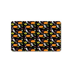 Ghost Pumkin Craft Halloween Hearts Magnet (Name Card)