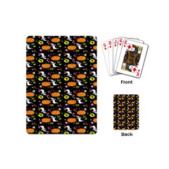 Ghost Pumkin Craft Halloween Hearts Playing Cards (Mini) 