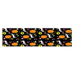 Ghost Pumkin Craft Halloween Hearts Satin Scarf (Oblong)