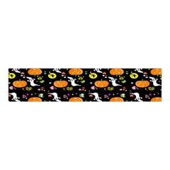 Ghost Pumkin Craft Halloween Hearts Velvet Scrunchie