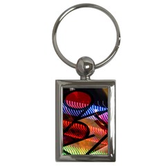 Graphic Shapes Experimental Rainbow Color Key Chains (rectangle)  by Mariart