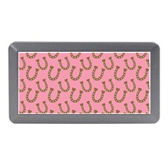 Horse Shoes Iron Pink Brown Memory Card Reader (mini) by Mariart