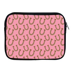 Horse Shoes Iron Pink Brown Apple Ipad 2/3/4 Zipper Cases