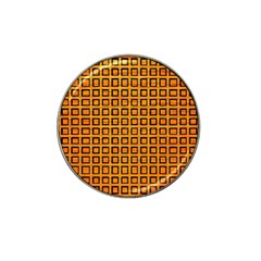 Halloween Squares Plaid Orange Hat Clip Ball Marker (10 Pack)