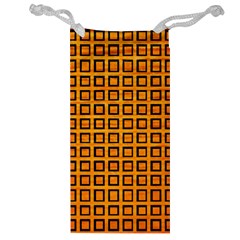 Halloween Squares Plaid Orange Jewelry Bag