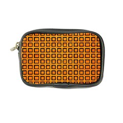 Halloween Squares Plaid Orange Coin Purse