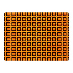 Halloween Squares Plaid Orange Double Sided Flano Blanket (mini)  by Mariart