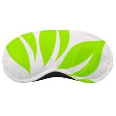 Leaf Green White Sleeping Masks