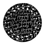 Happy Holidays Ornament (Round Filigree) Front