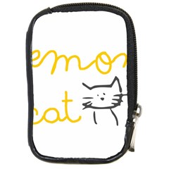 Lemon Animals Cat Orange Compact Camera Cases by Mariart