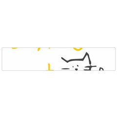 Lemon Animals Cat Orange Flano Scarf (small) by Mariart