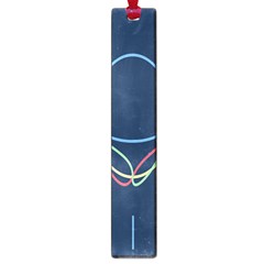 Line Light Blue Green Red Yellow Large Book Marks