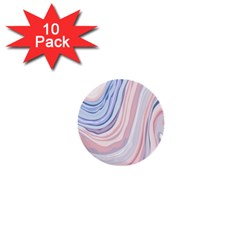 Marble Abstract Texture With Soft Pastels Colors Blue Pink Grey 1  Mini Buttons (10 Pack)  by Mariart