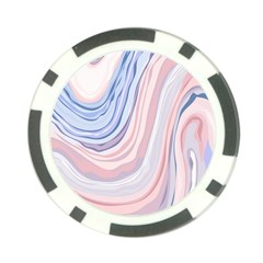 Marble Abstract Texture With Soft Pastels Colors Blue Pink Grey Poker Chip Card Guard (10 Pack) by Mariart