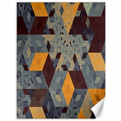 Apophysis Isometric Tessellation Orange Cube Fractal Triangle Canvas 36  X 48   by Mariart