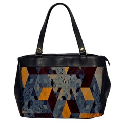 Apophysis Isometric Tessellation Orange Cube Fractal Triangle Office Handbags by Mariart