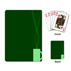 Mug Green Hot Tea Coffe Playing Card