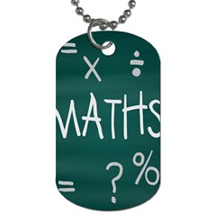 Maths School Multiplication Additional Shares Dog Tag (one Side)