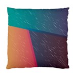 Modern Minimalist Abstract Colorful Vintage Adobe Illustrator Blue Red Orange Pink Purple Rainbow Standard Cushion Case (Two Sides) Back