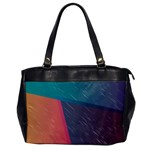 Modern Minimalist Abstract Colorful Vintage Adobe Illustrator Blue Red Orange Pink Purple Rainbow Office Handbags Front