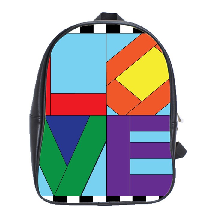Rainbow Love School Bags(Large) 