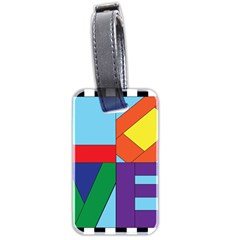 Rainbow Love Luggage Tags (two Sides)