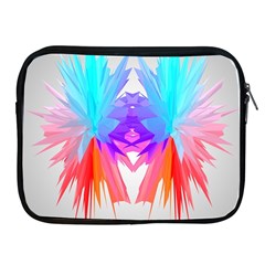 Poly Symmetry Spot Paint Rainbow Apple Ipad 2/3/4 Zipper Cases