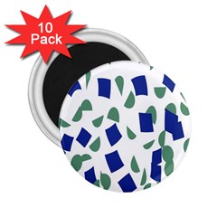Scatter Geometric Brush Blue Gray 2 25  Magnets (10 Pack)  by Mariart