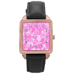 Colors Rose Gold Leather Watch 