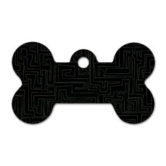 Pattern Dog Tag Bone (one Side) by Valentinaart