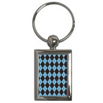 Plaid pattern Key Chains (Rectangle)  Front