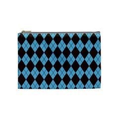 Plaid Pattern Cosmetic Bag (medium)  by Valentinaart