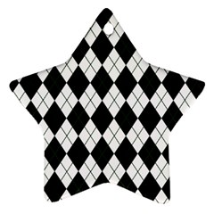 Plaid Pattern Star Ornament (two Sides) by Valentinaart