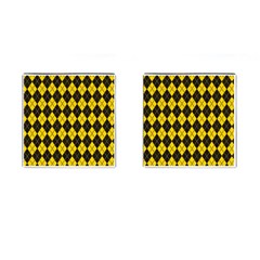Plaid Pattern Cufflinks (square) by Valentinaart