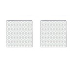 Plaid pattern Cufflinks (Square) Front(Pair)