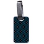 Plaid pattern Luggage Tags (Two Sides) Front
