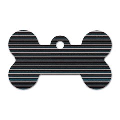 Lines Pattern Dog Tag Bone (one Side)