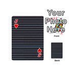 Lines pattern Playing Cards 54 (Mini)  Front - HeartJ