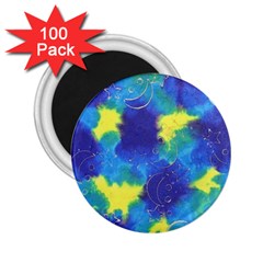 Mulberry Paper Gift Moon Star 2 25  Magnets (100 Pack) 