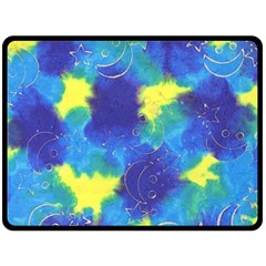 Mulberry Paper Gift Moon Star Fleece Blanket (large)  by Mariart