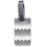 Original Plaid Chevron Wave Luggage Tags (Two Sides) Front