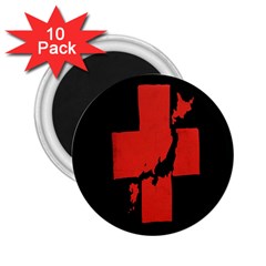 Sign Health Red Black 2 25  Magnets (10 Pack)  by Mariart