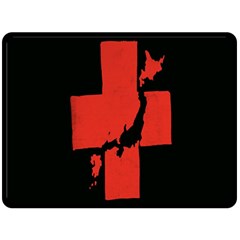 Sign Health Red Black Fleece Blanket (large) 