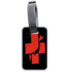 Sign Health Red Black Luggage Tags (two Sides)