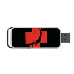 Sign Health Red Black Portable Usb Flash (two Sides) by Mariart